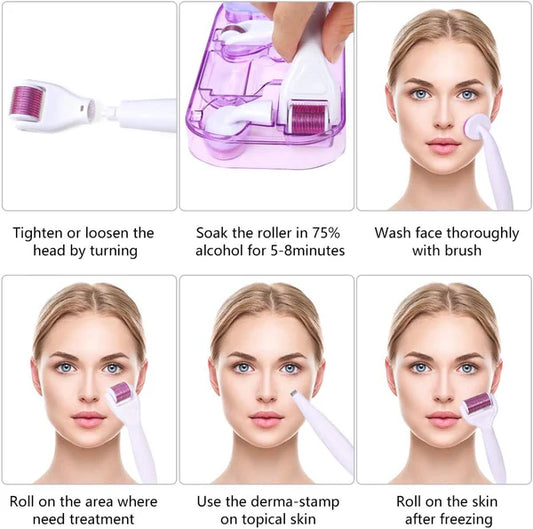 Zeenah™ 6-in-1 Derma Roller System | زينة™ نظام ديرما رولر 6 في 1