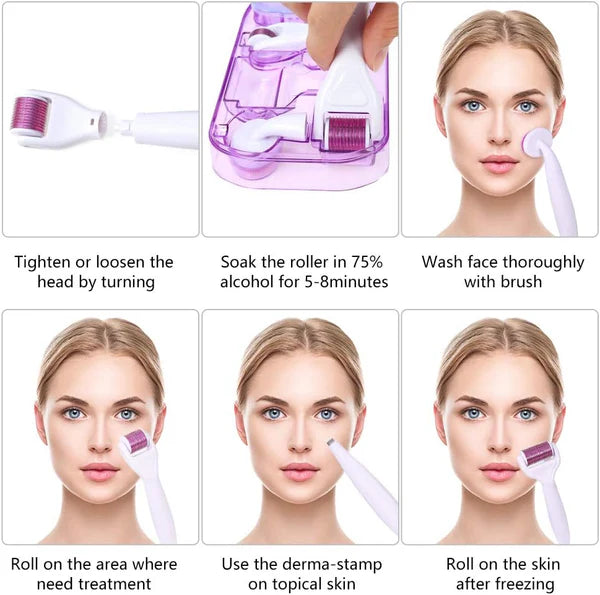 Zeenah™ 6-in-1 Derma Roller System | زينة™ نظام ديرما رولر 6 في 1